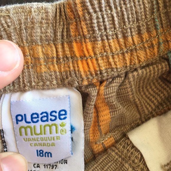 Please Mum Brown Tweed Shorts - Picture 6 of 6